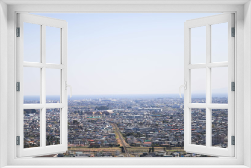 Fototapeta Naklejka Na Ścianę Okno 3D - 松田山から見た風景