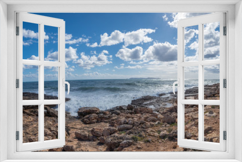 Fototapeta Naklejka Na Ścianę Okno 3D - Far des Cap de ses Salines | Mallorca | Spanien