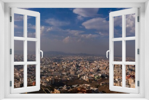Fototapeta Naklejka Na Ścianę Okno 3D - Panoramic view of Abha city in western Saudi Arabia