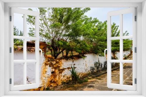 Fototapeta Naklejka Na Ścianę Okno 3D - Paisaje, Barichara, Santander, Colombia,