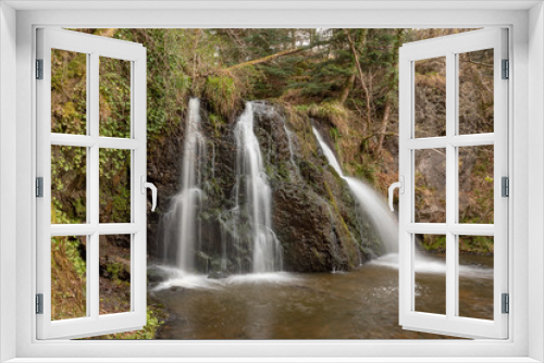 Fototapeta Naklejka Na Ścianę Okno 3D - Waterfall, Scotland