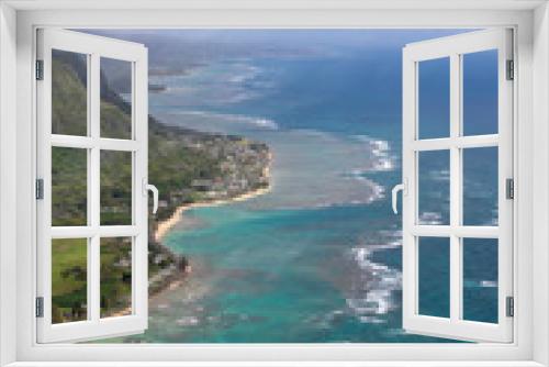 Fototapeta Naklejka Na Ścianę Okno 3D - Oahu Aerial 03