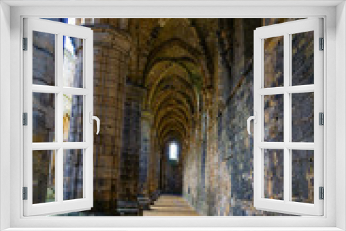 Fototapeta Naklejka Na Ścianę Okno 3D - Kirkstall Abbey in Leeds, West Yorkshire, England