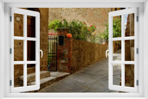 Fototapeta Naklejka Na Ścianę Okno 3D - Monticchiello village, Tuscany, Italy