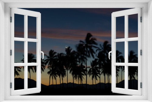 Fototapeta Naklejka Na Ścianę Okno 3D - paisaje nocturno