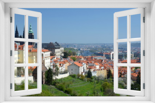 Fototapeta Naklejka Na Ścianę Okno 3D - Panoramic view of Prague from near Strahov Monastery