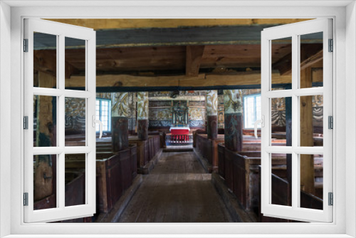 Fototapeta Naklejka Na Ścianę Okno 3D - Rosenkirche in Stordal, Norwegen