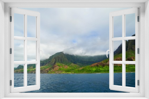 Fototapeta Naklejka Na Ścianę Okno 3D - The Napoli Coast in Kauai