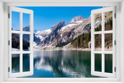 Fototapeta Naklejka Na Ścianę Okno 3D - Seealpsee, Appenzell, Schweiz