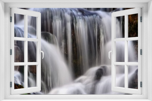 Fototapeta Naklejka Na Ścianę Okno 3D - water falls, mountain stream, brook