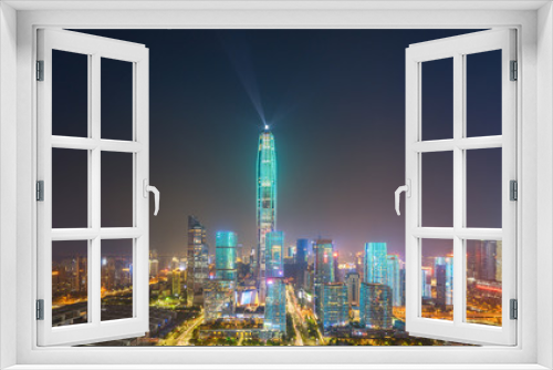 Fototapeta Naklejka Na Ścianę Okno 3D - Modern urban architecture scenery in Shenzhen, China