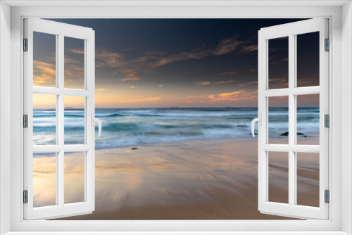 Fototapeta Naklejka Na Ścianę Okno 3D - Coastal Sunrise Seascape