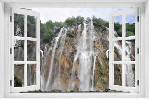 Fototapeta Naklejka Na Ścianę Okno 3D - Veliki Slap Waterfall Plitvice Lakes National Park