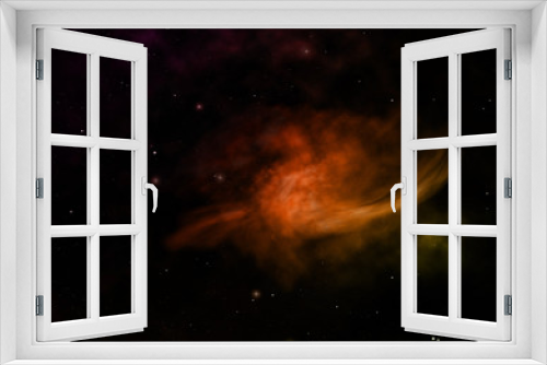 Fototapeta Naklejka Na Ścianę Okno 3D - Being shone nebula. 3D rendering