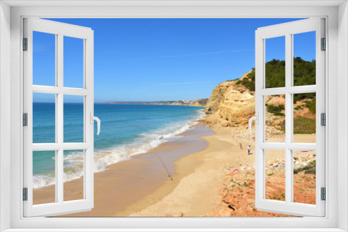Fototapeta Naklejka Na Ścianę Okno 3D - Cabanas Velhas beach, Algarve, Portugal