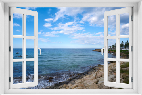 Fototapeta Naklejka Na Ścianę Okno 3D - Krajobraz nadmorski w piękny słoneczny dzień