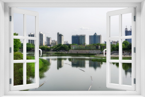 Fototapeta Naklejka Na Ścianę Okno 3D - seoul olympic park lake 88