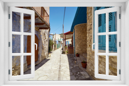 Fototapeta Naklejka Na Ścianę Okno 3D - Uliczki w stary miasteczkach