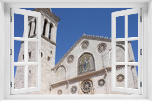 Fototapeta Naklejka Na Ścianę Okno 3D - View Of Santa Maria Assunta Cathedral Spoleto, Perugia, Italy