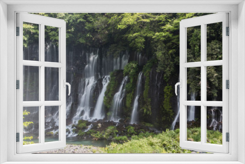 Fototapeta Naklejka Na Ścianę Okno 3D - 白糸の滝