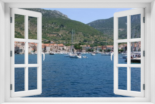 Fototapeta Naklejka Na Ścianę Okno 3D - island views in vis croatia
