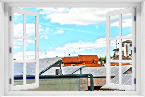 Fototapeta Naklejka Na Ścianę Okno 3D - pannelli solari attivi