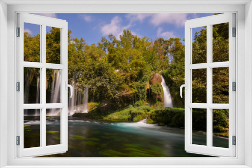Fototapeta Naklejka Na Ścianę Okno 3D - Duden Waterfall long exposure