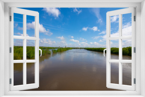 Fototapeta Naklejka Na Ścianę Okno 3D - Flooded Illinois River
