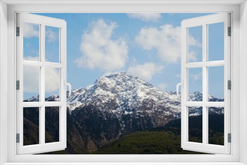 Fototapeta Naklejka Na Ścianę Okno 3D - View of the Italian Alps near the Lake como on a spring day, Lombardy - April 2019