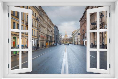Fototapeta Naklejka Na Ścianę Okno 3D - Nevsky prospekt - the main street of St. Petersburg