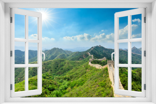 Fototapeta Naklejka Na Ścianę Okno 3D - The Great Wall of China at Jinshanling