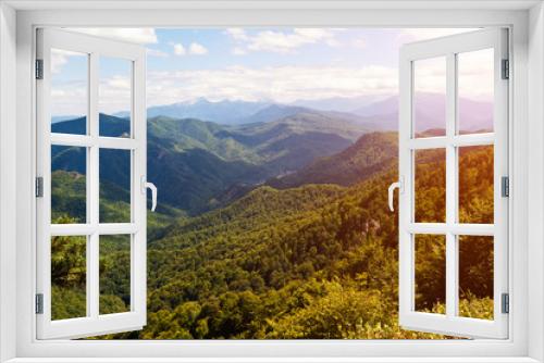 Fototapeta Naklejka Na Ścianę Okno 3D - Caucasian ridge