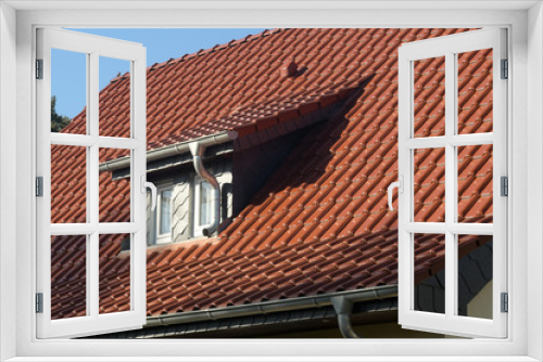 Fototapeta Naklejka Na Ścianę Okno 3D - dachfenster