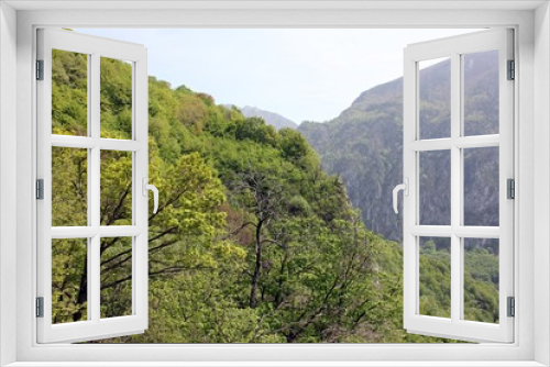 Fototapeta Naklejka Na Ścianę Okno 3D - Landscape in the mountains during summer