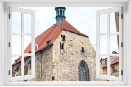 Fototapeta Naklejka Na Ścianę Okno 3D - PRAGUE, CZECH REPUBLIC - 07.18. 2018 - The gothic St. Wenceslas church Zderaz in Resslova Street, Czech Republic