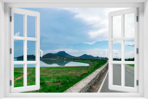 Fototapeta Naklejka Na Ścianę Okno 3D - Bang Phra Reservoir, Chonburi, Thailand