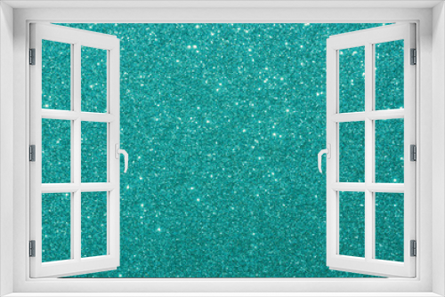 Fototapeta Naklejka Na Ścianę Okno 3D - blue glitter macro background. Close-up shot of glittery texture.