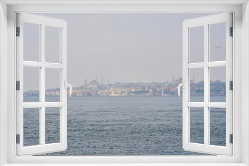 Fototapeta Naklejka Na Ścianę Okno 3D - Istanbul skyline and Bosphorus view from Turkey