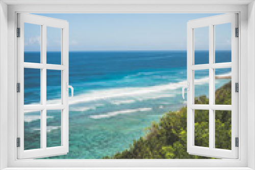 Fototapeta Naklejka Na Ścianę Okno 3D - high point view sea horizon Bali