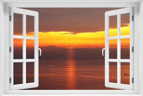 Fototapeta Naklejka Na Ścianę Okno 3D - The sunset in the Seto Inland Sea