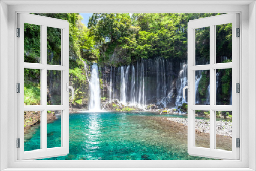 Fototapeta Naklejka Na Ścianę Okno 3D - 静岡県　白糸の滝
