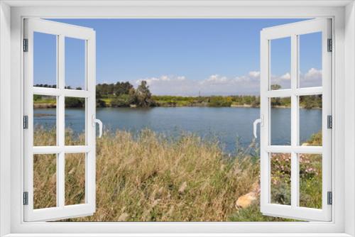 Fototapeta Naklejka Na Ścianę Okno 3D - The beautiful natural Wetland landscape in Cyprus