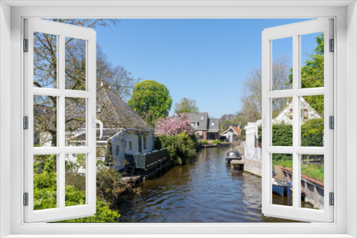 Fototapeta Naklejka Na Ścianę Okno 3D - Small river in Broek in Waterland, The Netherlands