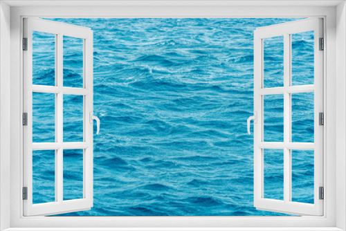 Fototapeta Naklejka Na Ścianę Okno 3D - texture blue sea or ocean water full frame