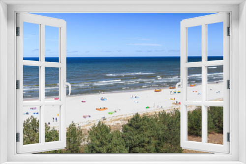 Fototapeta Naklejka Na Ścianę Okno 3D - Plaża w Dębkach, na pomorzu gdańskim