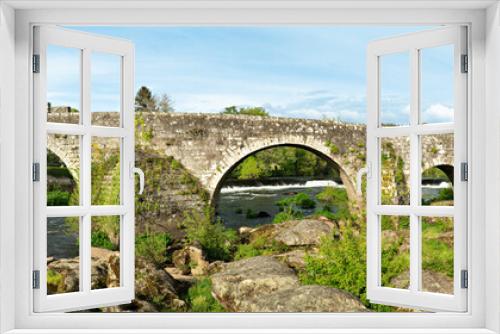 Fototapeta Naklejka Na Ścianę Okno 3D - panoramic view of Ponte Maceira and its old stone bridge