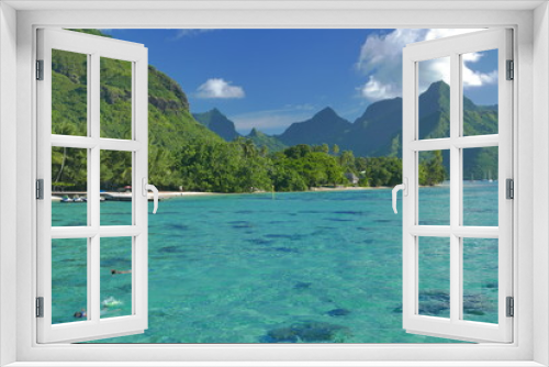 Fototapeta Naklejka Na Ścianę Okno 3D - lagon de moorea polynesie française