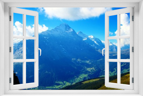 Fototapeta Naklejka Na Ścianę Okno 3D - Schweizer Berge