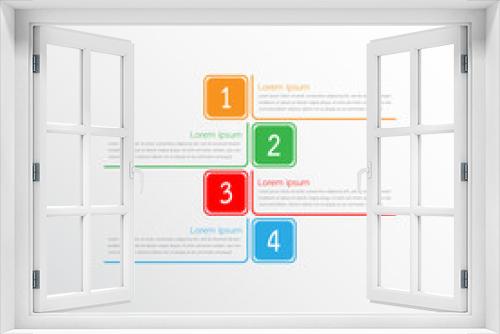 Vector infographic templates used for detailed reports. All 4 topics.