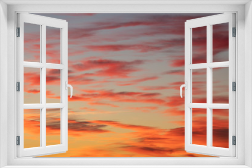 Fototapeta Naklejka Na Ścianę Okno 3D - Beautiful vivid color sunset clouds after sunset